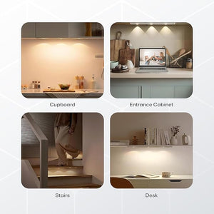 LED PIR Motion Sensor Cabinet  With USB Rechargeble