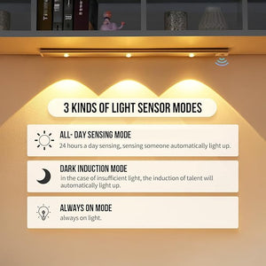 LED PIR Motion Sensor Cabinet  With USB Rechargeble