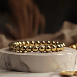 Golden Pyrite Bracelet for Money Attraction