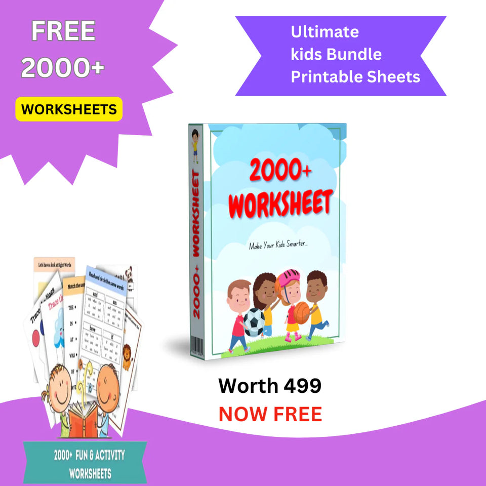 Magic Book Buy 1 set & Get 1 set FREE!!! + FREE Learning 2000+ pages downloadable PDF worksheet for kids